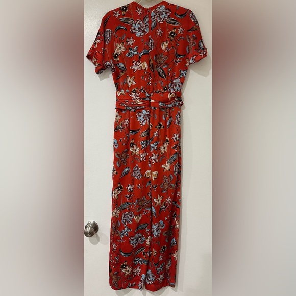 Zara Red Floral Jumpsuit - Picture 7 of 8
